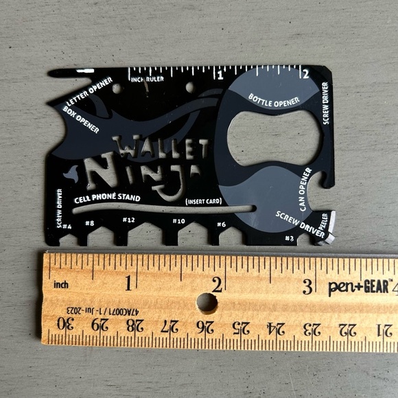 Original Pocket Wallet Ninja Multi-Tool 18 In 1 Credit Card -Multi Purpose Tool - Picture 4 of 9